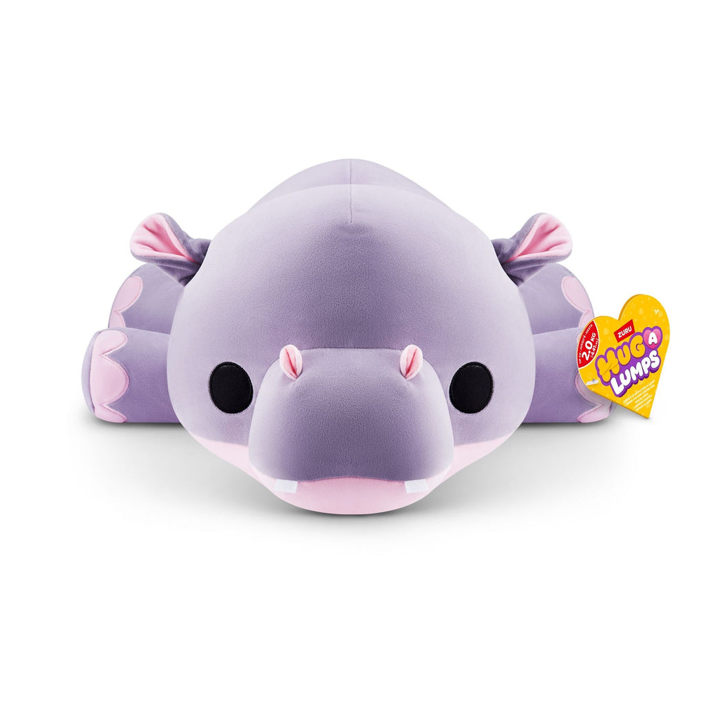 ZURU Hug A Lumps Large Weighted Plush - Harley Hippo