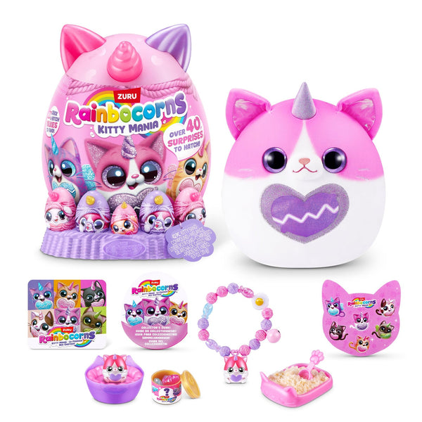 ZURU Rainbocorns Kitty Mania Surprise Plush