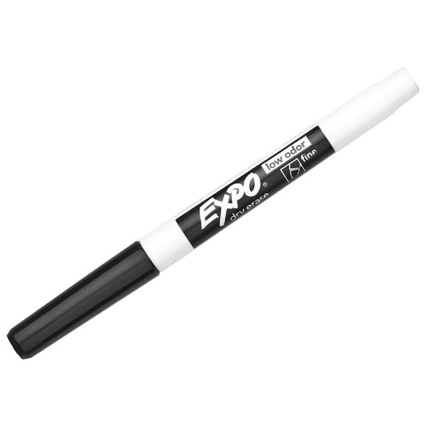 Expo Fine Whiteboard Markers Bullet Black 10 Pack