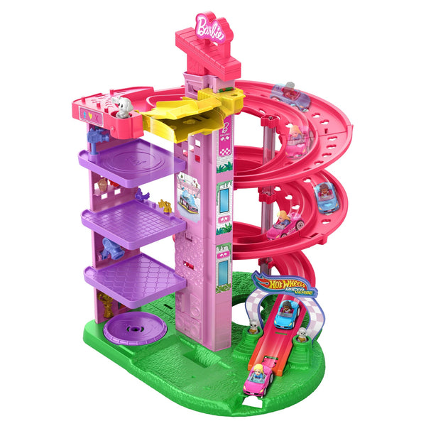 Hot Wheels Racer Verse Barbie Spiral Race Trackset